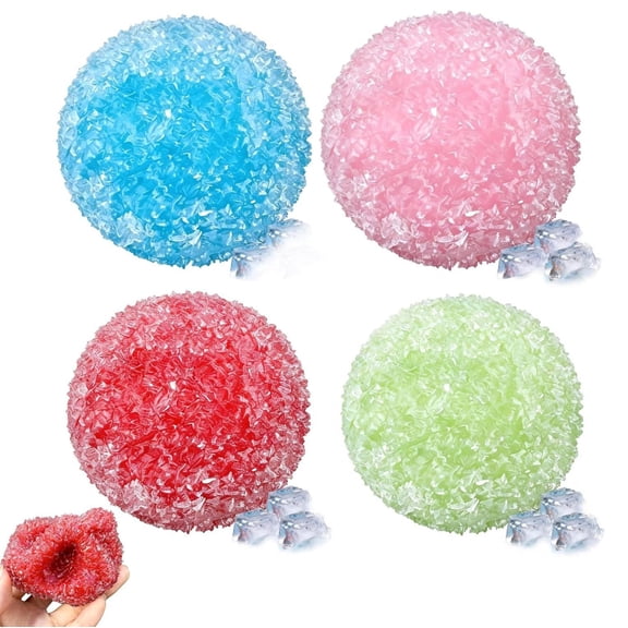 FEOLGEHLY 2026 Ice Gel Stress Balls, Cheap Squishies for Kids, Silicone Slow Rise Squishies, Food Squishies, Viral Squishies Under 5 Dollars, Mini Squishies, Stress Relief Squishies Toys (Blue)