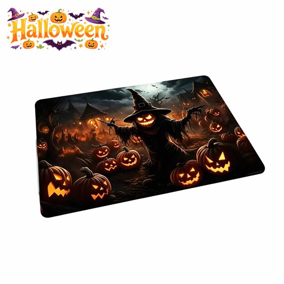 FEOLGEHLY 20x32" Ghost Bath Mat Non Slip Machine Washable Halloween Bath Rug & Welcome Door Mat, Soft Shaggy Microfiber Spooky Spirit Fall Bathroom Shower Floor Mat Absorbent