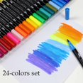 thumbnail image 1 of FEOLGEHLY 24 Colors Washable Paint Markers Set, Professional Multi Colored Pens, Watercolor Art Drawing Markers Low Odor Fine Tip Permanent Sketch Markers for Wood, Canvas, Metal & Diy Craft Projects, 1 of 10
