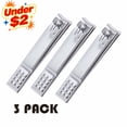 thumbnail image 1 of FEOLGEHLY 3 Pack Large Opening Stainless Steel Nail Clipper, Heavy Duty Fingernail & Toenail Cutter for Thick Nails, Durable Nail Trimmer for Men Women Adults and Seniors, 1 of 3