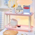 thumbnail image 1 of FEOLGEHLY 3-Tier Stackable Storage Shelf Organizer, Heavy Duty Metal Wire Rack with Adjustable Height, Multi-Purpose Space Saver for Kitchen Pantry, Bathroom, Garage, Office, Closet Organization, 1 of 6