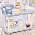 thumbnail image 1 of FEOLGEHLY 3-Tier Stackable Storage Shelf Organizer, Heavy Duty Metal Wire Rack, Multi-Purpose Space Saver for Kitchen Pantry, Bathroom Cabinet, Garage, Office, Blue, 1 of 5