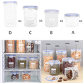 thumbnail image 1 of FEOLGEHLY 3CPS*1000ML Food Storage Containers with Lids Airtight, Clear Plastic Storage Bins for Kitchen or Pantry Organizers and Storage, Fruit Storage Containers for Fridge Camping Picnics (C), 1 of 3