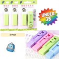 thumbnail image 1 of FEOLGEHLY 3PCS Push andPull Retractable Erasers + 3*Refill, Pastel Colors Pencil Eraser, Eraser for Office Exam, Pencil Erasers for Writing Drawing, Office Supplies, Stationery (A), 1 of 5