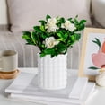 thumbnail image 1 of FEOLGEHLY 4.5 inch Self Watering Pots for Indoor Plants, Planters for Indoor Plants, Flowerpot with Wick & Reservoir, White, 1 of 6