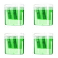 thumbnail image 1 of FEOLGEHLY 4 Pcs Manual Pencil Sharpeners with Lid, Multicolor Dual Hole Handheld Little Sharpener for Crayons Graphite Pastel Colouring Lip Liners Eye Brow Pencils, Office Supplies, Green, 1 of 2
