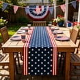 thumbnail image 1 of FEOLGEHLY 4th of July Decorations, Independence Day Home Decor, 4th Of July Table Runner Patriotic Red White Blue Star Table Runner Independence Day Holiday Kitchen Dining Table Decor, 1 of 6