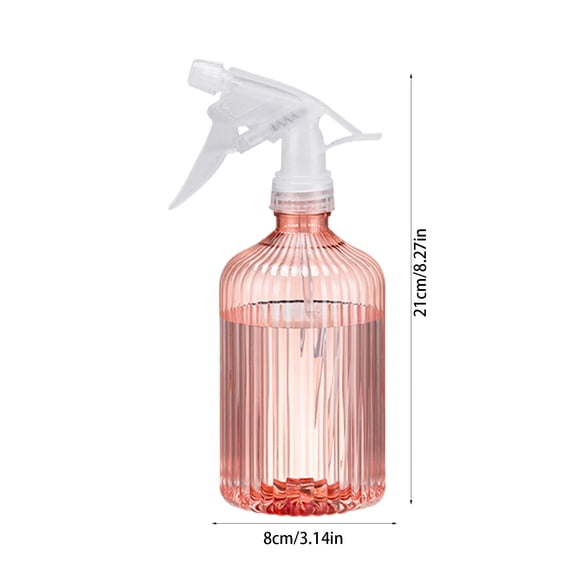 FEOLGEHLY 500ML Large Capacity Plastic Fine Mist Spray Bottle Sprinklers for Yard Plants, Garden Tools Watering Kettle for Home Decor, Reusable Water Bottle, Watering Can for Plant Pots, Pink