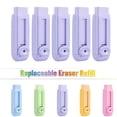 thumbnail image 1 of FEOLGEHLY 5PCS Push and Pull Retractable Erasers, Pastel Colors Pencil Eraser, Under 2$ Eraser for Office Exam, Pencil Erasers for Writing Drawing, Office Supplies, Stationery, Clean Erasing (C), 1 of 6