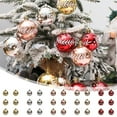 thumbnail image 1 of FEOLGEHLY 6 Pcs Farmhouse Christmas Ornaments Set, Christmas Tree Decorations, Shatterproof Hanging Modern Theme Christmas Ball Ornaments for Xmas Tree, Home Indoor Holiday Party Decor, Red, 1 of 7