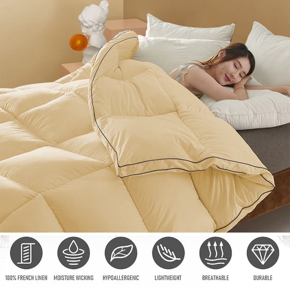 FEOLGEHLY 78.74x59.05 Inch Cooling Throw Blanket, Cool Quilts for Summer Lightweight Summer Blanket, Cotton Cooling Comforter for Hot Sleepers, Washable Quilt for Bedroom Sofa Travel