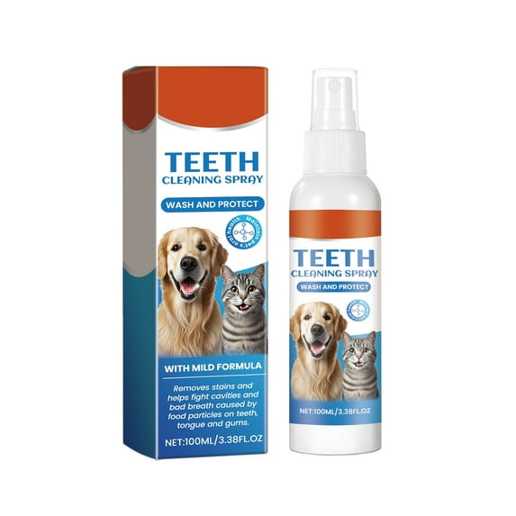 FEOLGEHLY Breath Freshening Pet Spray, Dog Oral Care Spray with Baking Soda and Mint, Helps Reduce Bad Breath and Support Dental Health, Easy-to-Use Formula for Dogs and Puppies