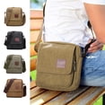 thumbnail image 1 of FEOLGEHLY Canvas Sling Bag, Small Crossbody Bags for Men Women, Adjustable Multi-Pocket Crescent Shoulder Bag Tote, Lightweight Sports Bag for Travel Outdoor Commute Daily Use, 1 of 7