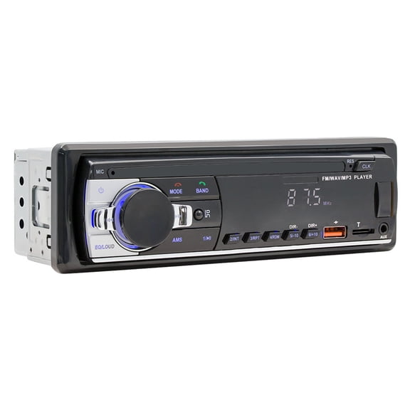 FEOLGEHLY Car MP3 Player with Bluetooth 5.0, FM Transmitter, USB/TF Card Support, Lossless Audio, Quick Charge USB Port for Easy Car Audio Upgrade and Music Streaming