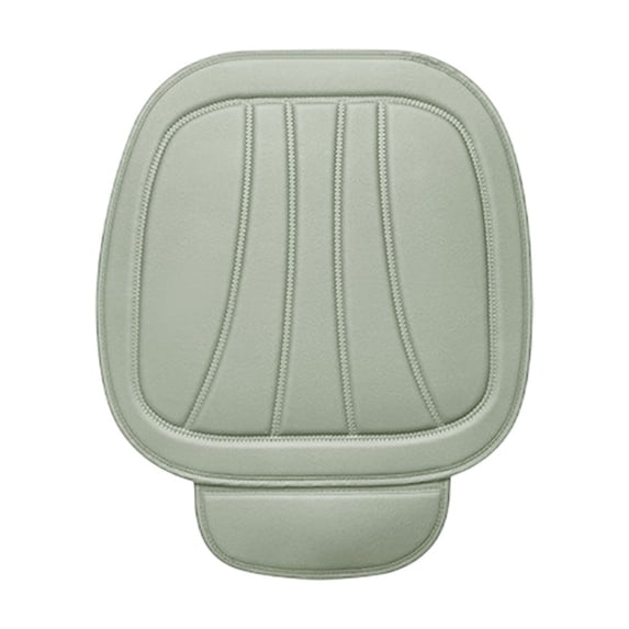 FEOLGEHLY Car Seat Cushion with Memory Foam & Lumbar Support, Universal Fit Full Coverage Leather Car Seat Cover, Non-slip Bottom & Easy Installation for All Season Driving Comfort