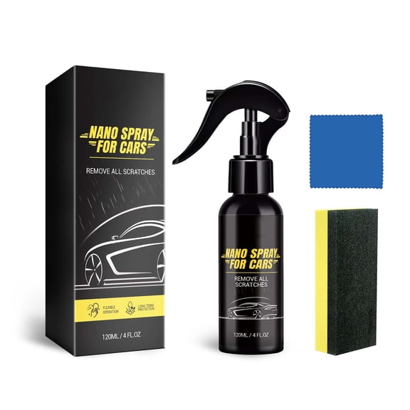 FEOLGEHLY Car Wax Spray, Synthetic Wax with Carnauba Blend, UV Protection & Hydrophobic Coating, High Gloss & Long Lasting Car Polish for Car Detailing Supplies, Easy Application Spray Wax