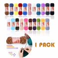 thumbnail image 1 of FEOLGEHLY Chenille Velvet Wool Balls Soft Polyester Yarn Ball, Soft Yarn Skeins Bulk for Crochet Thread & Chunky Hand Knitting, DIY Crafts for Hat, Scarf, Sweater, Blanket, Pet Bed, 1 of 6