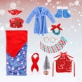 thumbnail image 1 of FEOLGEHLY Christmas Baby Doll Clothes Set for 8-10-12 Inch Dolls, Baby Doll Clothes Outfits, Doll Accessories Pajamas for Newborn Baby Doll Boy & Girl, 12 inch Doll Clothes for Toddlers 1-3, 1 of 6