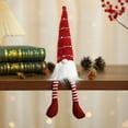 thumbnail image 1 of FEOLGEHLY Christmas Gnomes Plush Doll, Handmade Long-legged Xmas Faceless Elf Dwarf for Home Desk Shelf Fireplace Tiered Tray Table Centerpieces Winter Holiday Christmas Decorations Indoor, Red, 1 of 6