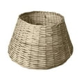 thumbnail image 1 of FEOLGEHLY Christmas Tree Collar, Rattan Xmas Tree Skirts for Artificial Trees, 3D Woven Wicker Christmas Tree Skirt, Christmas Tree Base Cover, Tree Basket, Christmas Tree Ring, White, 1 of 5