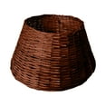 thumbnail image 1 of FEOLGEHLY Christmas Tree Collar, Rattan Xmas Tree Skirts for Artificial Trees, 3D Woven Wicker Christmas Tree Skirt, Christmas Tree Base Cover, Tree Basket, Christmas Tree Ring, Brown, 1 of 5