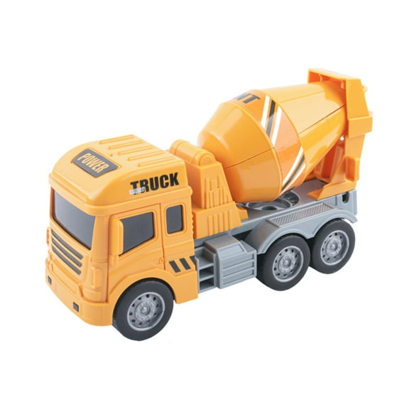 FEOLGEHLY Construction Squad Vehicle Engineering Cars Toy, Educational Gift for Kids Ages 6-12, Includes Crane, Dump Truck, Excavator Car, Cement Mixer, Pretend Play Toys Toddler Kids Boys, Yellow