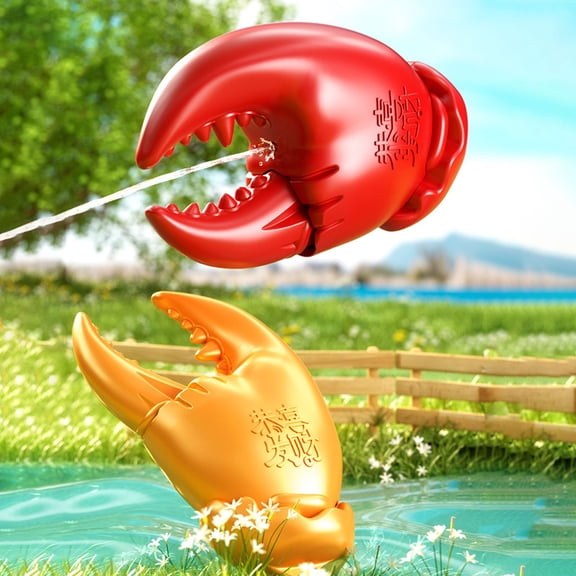 FEOLGEHLY Crab Claw Water Gun, Summer Outdoor Water Blasters, Water Guns For Adults, Super Soaker Water Gun Long Range, ABS Plastic, for Beach Days, Pool Parties, Backyard Water Wars (Red)