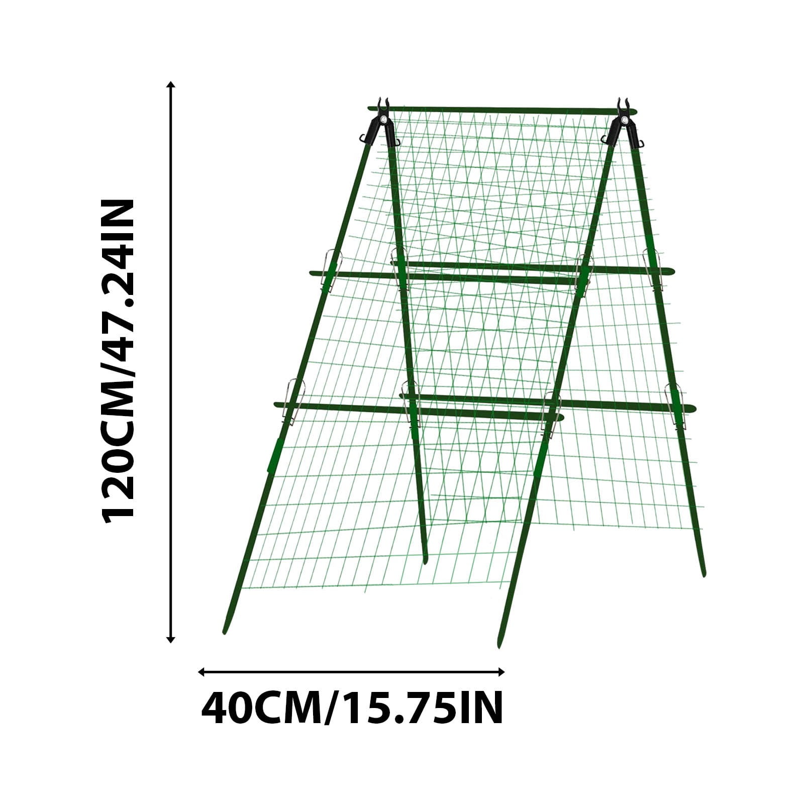 FEOLGEHLY Cucumber Trellis for Raised Bed - "16 X 47", A Frame Garden Trellis for Climbing Plants Outdoor - Cucumbers, Pea, Zucchini, Squash,Tomato, Green Bean, Vine, Watermelon, Melon, Pea