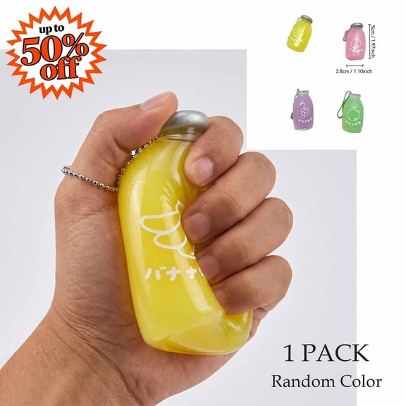 FEOLGEHLY Cute Cheap Squishies Fidget Toys Under 1 dollar Crunchy Food Squishies, Unpack The Milk Bottles Them Portable Sensory Stress Relief Toy for Kids