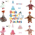 thumbnail image 1 of FEOLGEHLY Desk Goose Outfits, Desk Goose Outfits 7 inches, Birthday Decorations, Desk Goose Costumes, for Garden Lawn Holiday Party Birthday Decor (E), 1 of 7