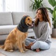 thumbnail image 1 of FEOLGEHLY Dog Ear Muffs & No Shake Ear Wrap for Hematoma, Bathing Swim& Noise Anxiety Relief- Elastic Waterproof Ear Protector with Calming Hoodie Dog Cat Calming Band for Grooming/Head Ear Cover(S), 1 of 9