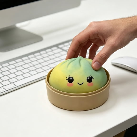FEOLGEHLY Dumpling Squishies, Squishies Under 5 Dollars, Cheap Squishies for Kids, Food Squishies, Orb Squishies, Mini Squishies, Stress Relief Squishies Toys, Silicone Slow Rise Squishies