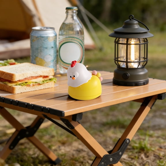 FEOLGEHLY Easter Decorations, Adorable Chick Shaped Toothpick Fruit Fork Combined Set Household Toothpick Storage Box for Easter Gifts