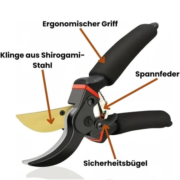 FEOLGEHLY Ergonomic Garden Scissors, Hydroponic Pruning Shears, Fine Pruning Shears Tree Branch Picking Shears, Outdoor Garden Pruning Tools