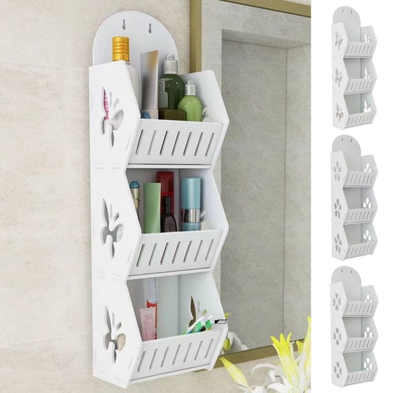FEOLGEHLY Expandable Countertop Kitchen Shelf Organizer with Hooks, Adjustable Stackable Storage Rack for Spices, Coffee Bar, Microwave Stand, Bathroom and Living Room