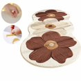 thumbnail image 1 of FEOLGEHLY Floral Cute Area Rug 3x5 Irregular Scalloped Rug Brown Flower Shaped Indoor Play Mat Bedroom Floor Carpet Non Slip Washable Rug for Room Living Room Entryway(16x47"), 1 of 8