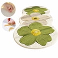 thumbnail image 1 of FEOLGEHLY Floral Cute Area Rug 3x5 Irregular Scalloped Rug Green Flower Shaped Indoor Play Mat Bedroom Floor Carpet Non Slip Washable Rug for Room Living Room Entryway(16x47"), 1 of 7