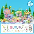 thumbnail image 1 of FEOLGEHLY Gear Toys Interlocking Building Blocks, 166 Piece Educational Engineering Building Toys Set, Creative Construction STEM Kits for Boys Girls, Waffle Blocks for Kids Ages 3-5 5-7, 1 of 8