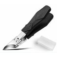 thumbnail image 1 of FEOLGEHLY Ingrown Nail Clippers, Slanted Blade Stainless Steel Nail Trimmer with Anti-Splash Wide Jaw for Thick Toenails, Nail Care Pedicure Tool (B), 1 of 3