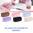 thumbnail image 1 of FEOLGEHLY Large Capacity Cute Pencil Case with Zipper and Multi-Layer, Wear-resistive Portable Pencil Pouch, Easy to Clean, Stylish Durable Soft Pen Box Storage Bags for Traveling Office, Blue, 1 of 5