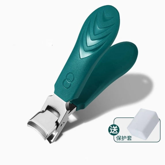 FEOLGEHLY Large Wide Jaw Opening Nail Clipper, Heavy Duty Fingernail & Toenail Cutter for Thick Nails, Practical Nail Trimmer for Men, Women, Adults and Seniors, Green