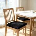 thumbnail image 1 of FEOLGEHLY Leaf Embossed Stretch Polyester Dining Chair Seat Cover, Washable Anti Slip Chair Seat Cushion Slipcover for Home Restaurant Office, 6 Color Options Available(14-21in Chair), 1 of 7