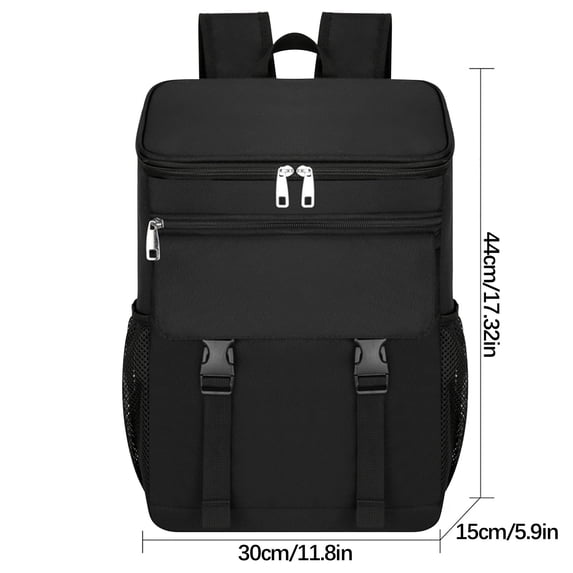 FEOLGEHLY Lunch Bag, Backpack Cooler, Insulated Lunch Backpack for Men & Women, Portable Leak Proof Cooler Bag for Mountaineering Work Office Picnic Beach Hiking Camping Travel(44×15×31cm), Black