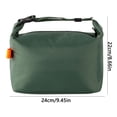 thumbnail image 1 of FEOLGEHLY Lunch Bag Lunch Box for Women Men, Lightweight Insulated Lunch Tote, Compact Lunch Cooler for Work Office, High Capacity Reusable Picnic Tote Containers for Outdoor Travel, Army Green, 1 of 3