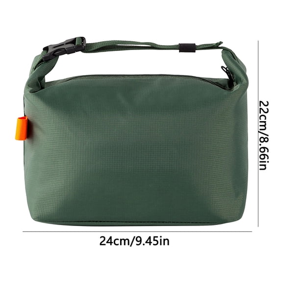 FEOLGEHLY Lunch Bag Lunch Box for Women Men, Lightweight Insulated Lunch Tote, Compact Lunch Cooler for Work Office, High Capacity Reusable Picnic Tote Containers for Outdoor Travel, Army Green