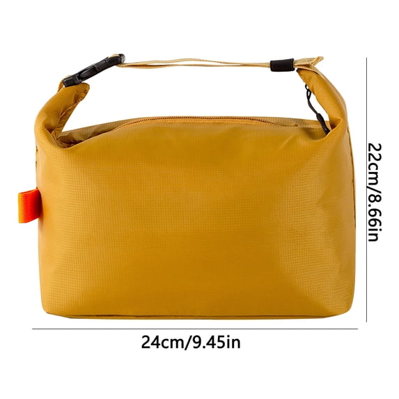 FEOLGEHLY Lunch Bag Lunch Box for Women Men, Lightweight Insulated Lunch Tote, Compact Lunch Cooler for Work Office, High Capacity Reusable Picnic Tote Containers for Outdoor Travel, Yellow