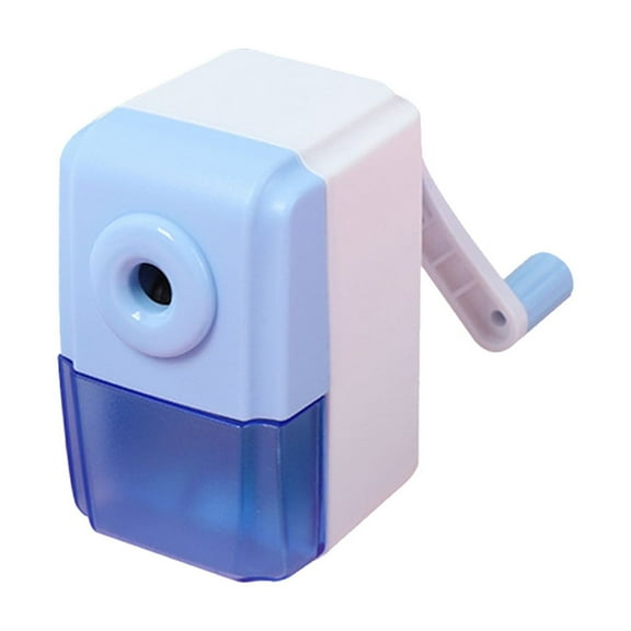 FEOLGEHLY Manual Pencil Sharpeners for Classroom & Home, Handheld Pencil Sharpener for Large Colored Pencils, Long Point Pencil Sharpener Artist, Jumbo Pencil Sharpeners for Supplies, Blue