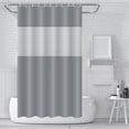 thumbnail image 1 of FEOLGEHLY Paneled PEVA Shower Curtain 70.87x70.87 in, Heavy Duty Thick No Pinholes Waterproof Mildew ResistantBath Curtain, Semi-Transparent with 12 Hooks, Easy Clean Home Bathroom Decor (Gray), 1 of 6
