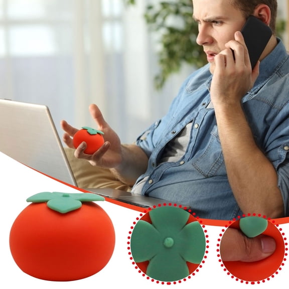 FEOLGEHLY Persimmons Squishies, Popular Squishies, Orb Squishies, Squishies for Kids, Cheap Squishies Under 5 Dollars, Rubber Material Slow Rising Squishies, Stress Relief Squishies Toys