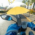 thumbnail image 1 of FEOLGEHLY Phone Umbrella with Clip Sun Shade UV Protection and Anti Glare Adjustable Waterproof Cell Phone Umbrella for Outdoor Photography Selfies and Video Calls, Yellow, 1 of 5